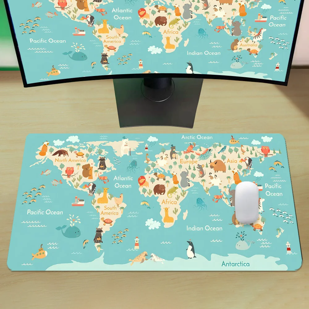 World Map Gaming Mouse Pad Ani - Laptop Accessories World ulasan dan harga