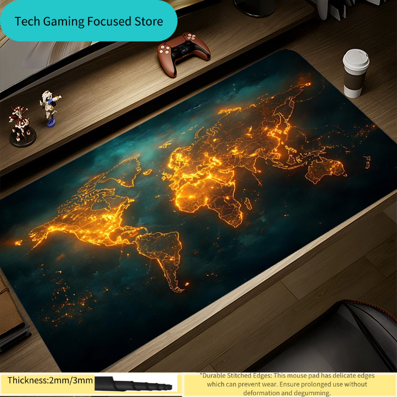 Mouse Pad World Map Mouse Pad  - Laptop Accessories World ulasan dan harga