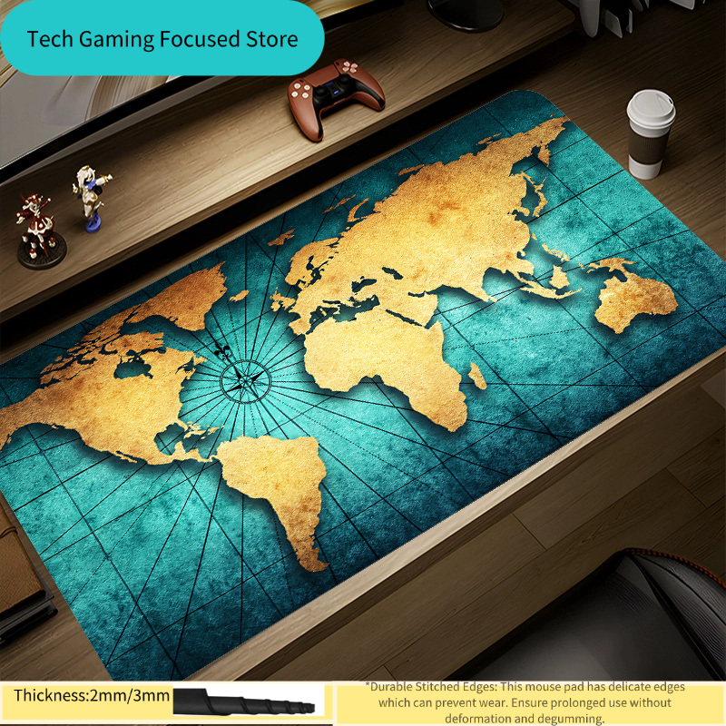 Mouse Pad World Map Mouse Pad  - Laptop Accessories World ulasan dan harga