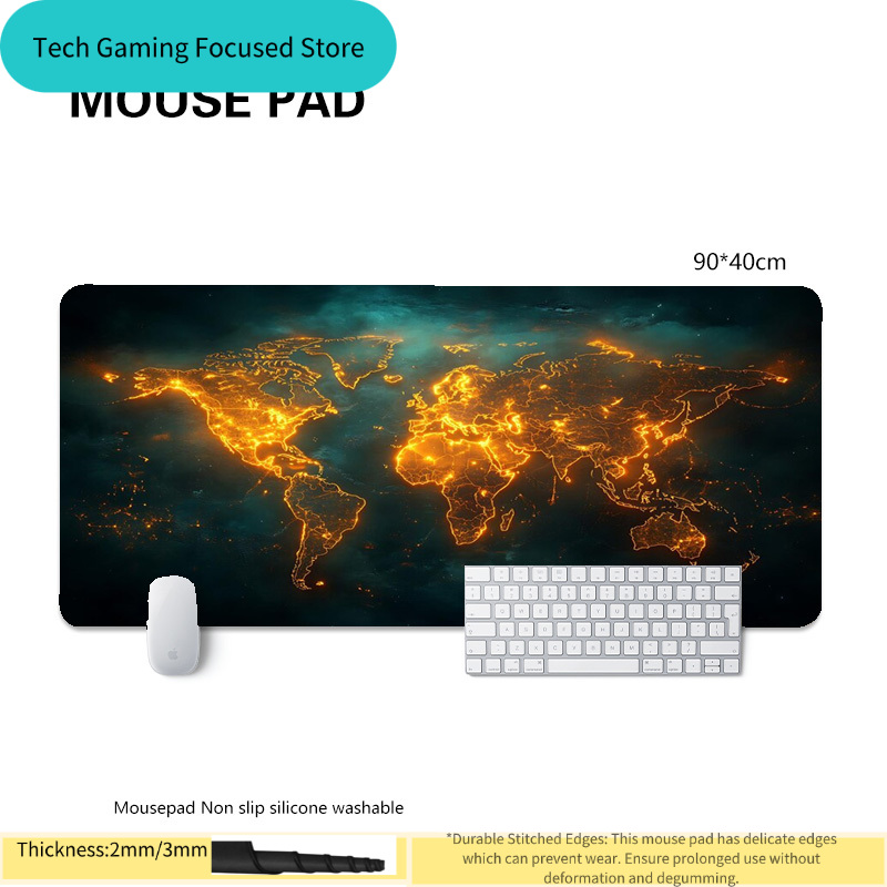 Mouse Pad World Map Mouse Pad  - Laptop Accessories World ulasan dan harga