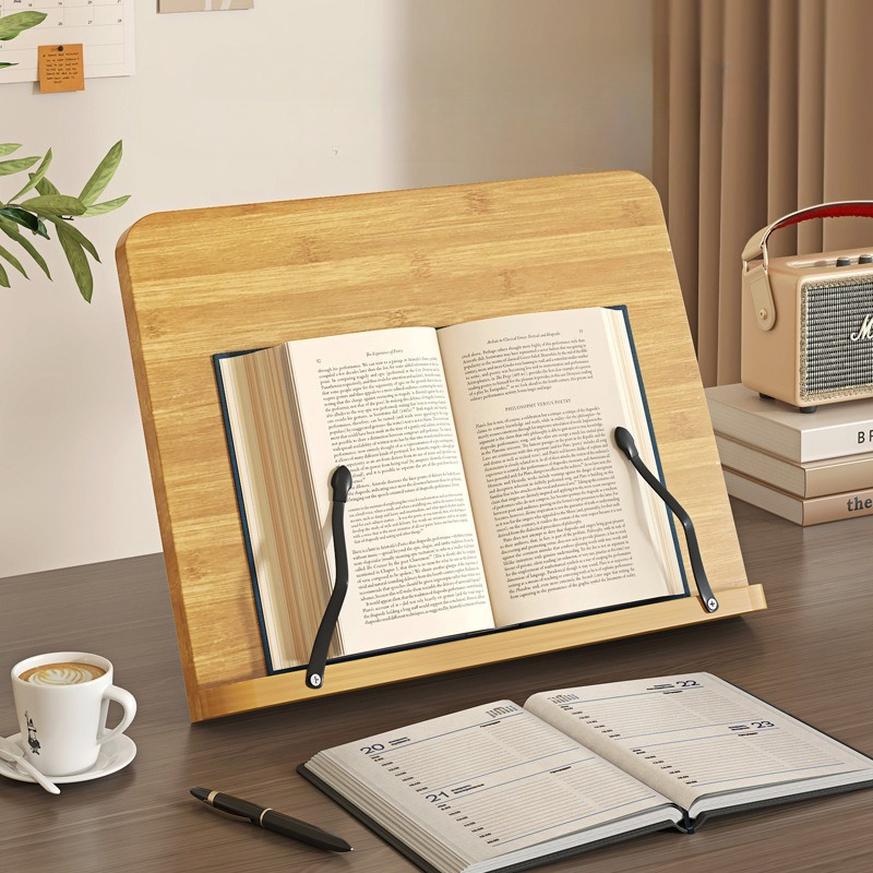 Wooden Reading Book Stand, Mul - Laptop Extra Accessories ulasan dan harga