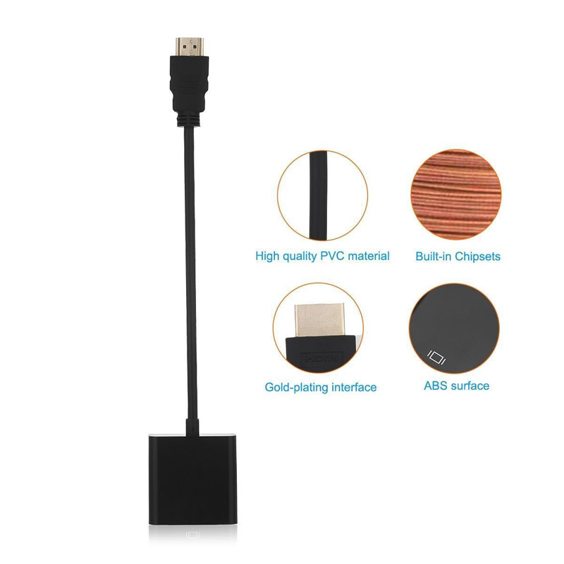 HDMI-compatible to VGA Adapter - Xbox Laptop Accessories ulasan dan harga