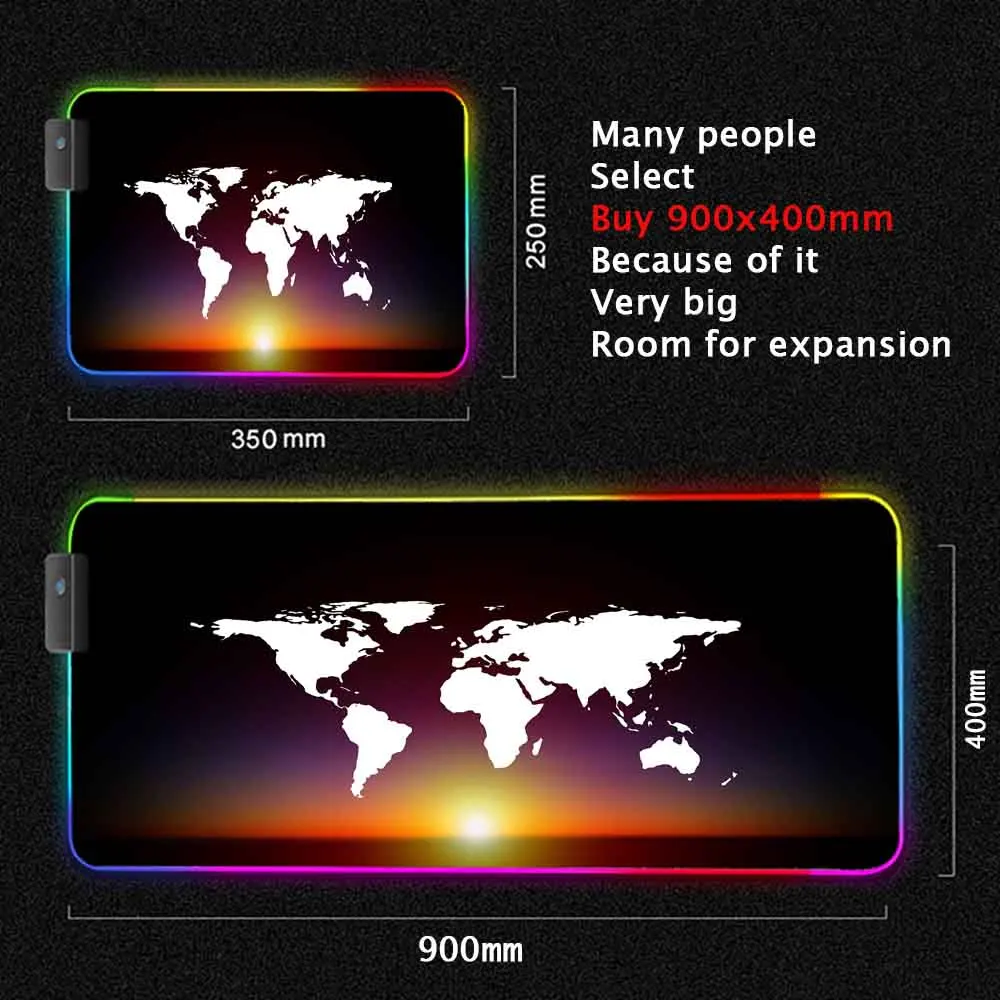 World Map Mouse Pad Gaming Mou - Laptop Accessories World ulasan dan harga