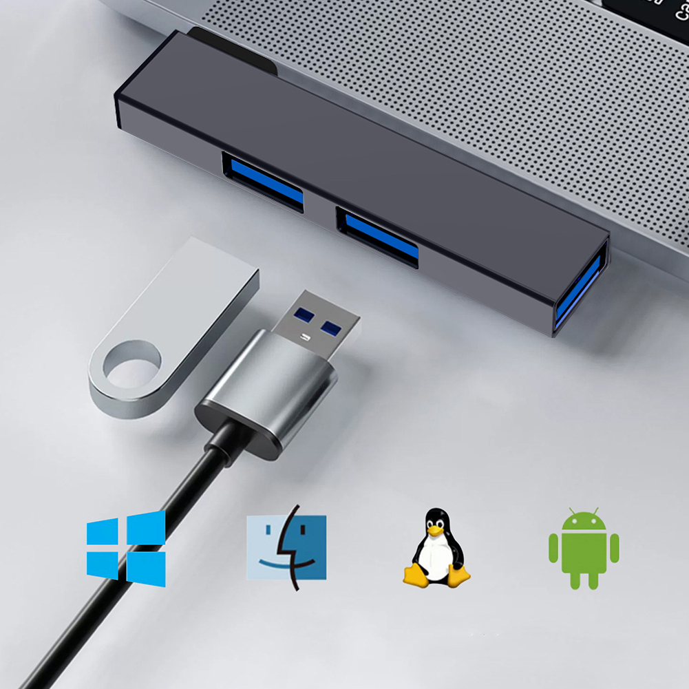 3 in 1 USB Docking Station OTG - Usb C Docking Hub ulasan dan harga
