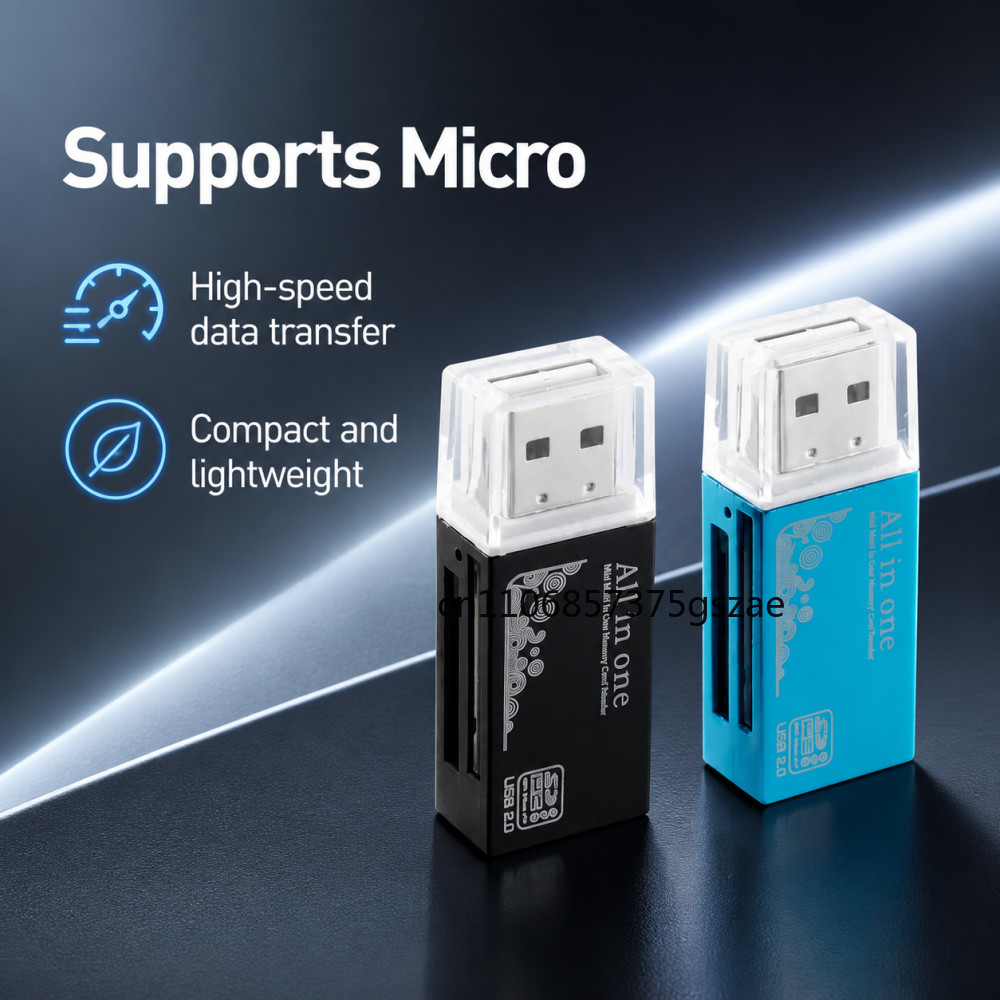 2 in 1 USB2.0 Card Reader Micr - Laptop Accessories World ulasan dan harga