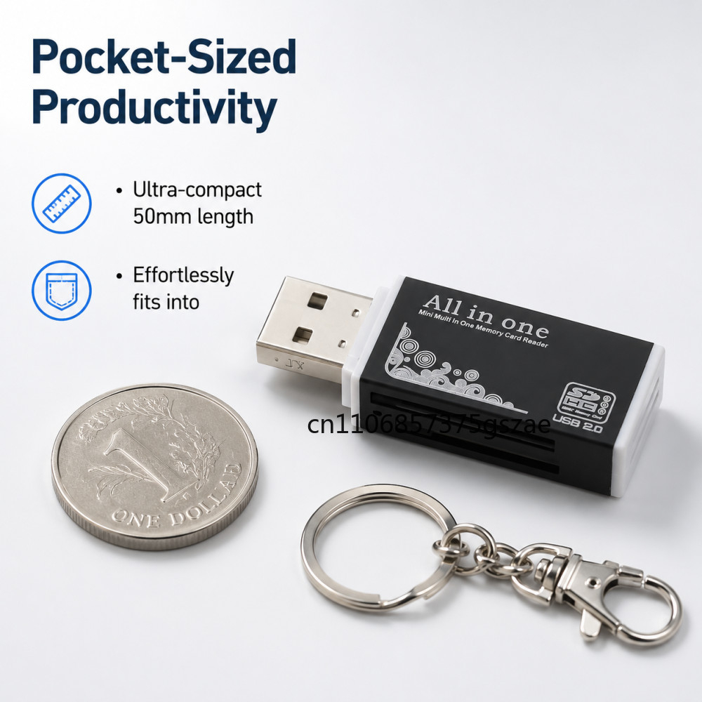 2 in 1 USB2.0 Card Reader Micr - Laptop Accessories World ulasan dan harga