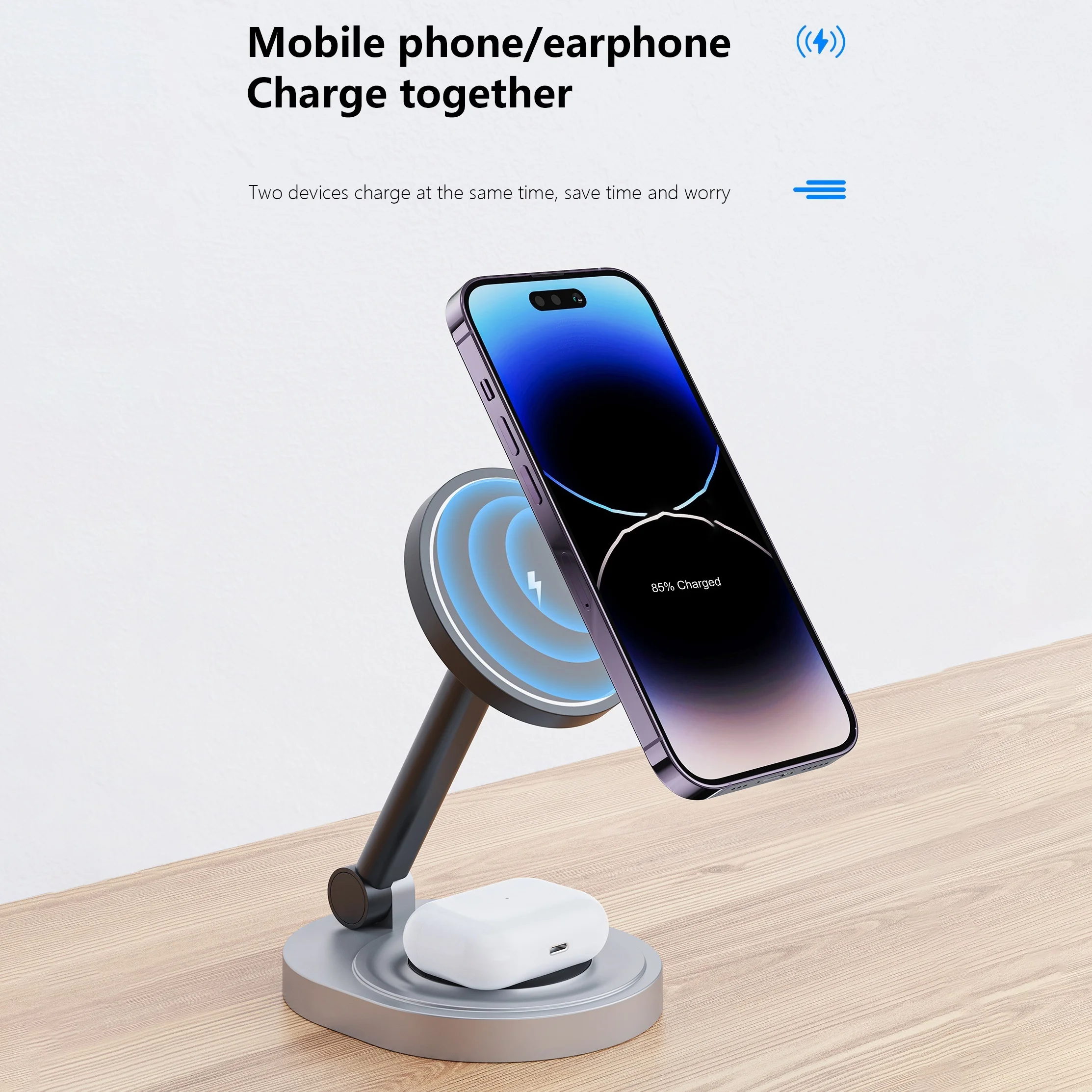 2 In 1 Magnetic Wireless Charg - Usb C Docking Hub ulasan dan harga