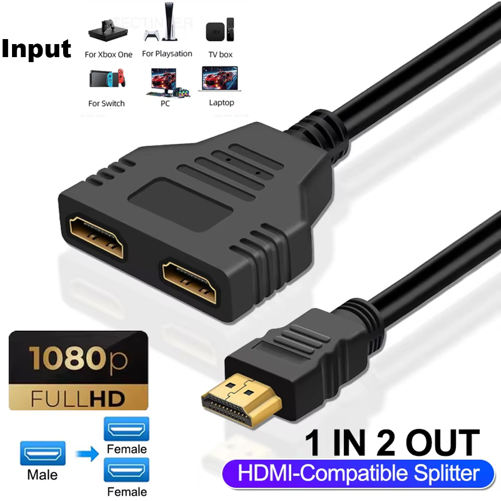 1080P 1 In 2 Out HDMI-compatib - Xbox Laptop Accessories ulasan dan harga