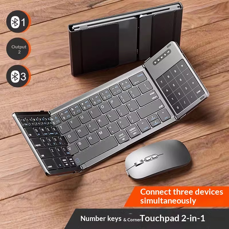 Mengzu Tri Fold Wireless Bluet - Laptop Extra Accessories ulasan dan harga