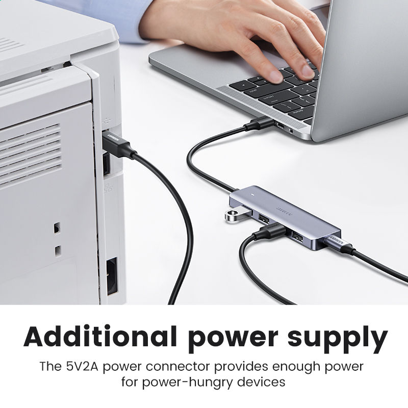 UGREEN USB HUB 4 Ports USB-A S - Xbox Laptop Accessories ulasan dan harga