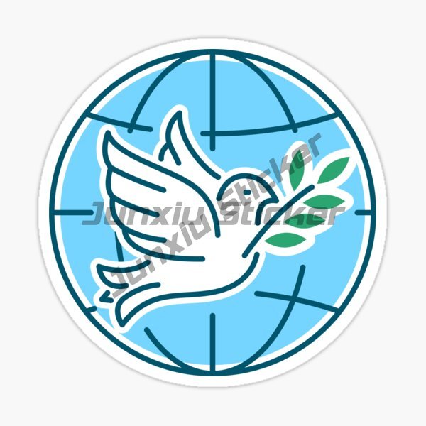 AN IDEA WORLD PEACE Sticker Mo - Laptop Accessories World ulasan dan harga