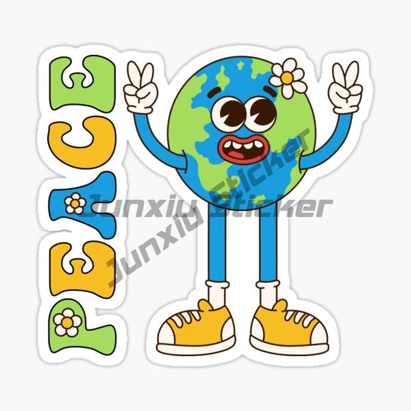 AN IDEA WORLD PEACE Sticker Mo - Laptop Accessories World ulasan dan harga